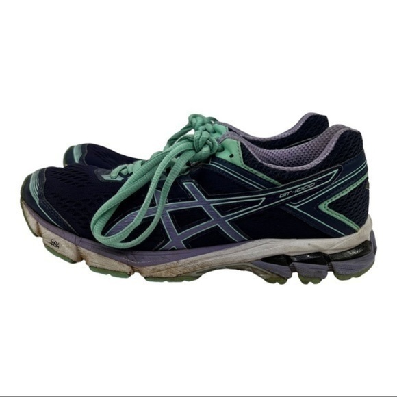 ASICS Women Running Shoes Blue Gel Size 7 - Picture 2 of 8